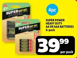Usave Super power heavy duty aa or aaa batteries offer