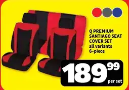 Usave Q premium santiago seat cover set offer