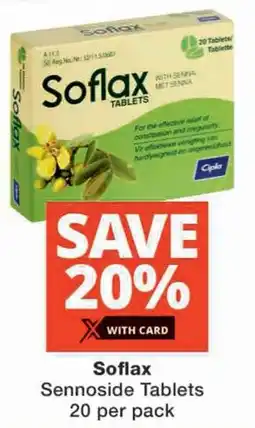 Checkers Soflax Sennoside Tablets offer