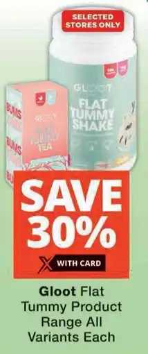 Checkers Gloot Flat Tummy Product Range All Variants offer