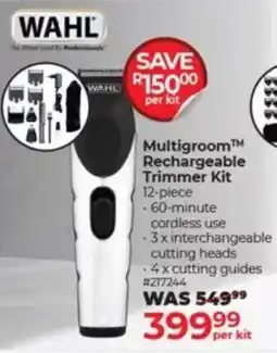 Dis-Chem Wahl Multigroom Rechargeable Trimmer Kit offer