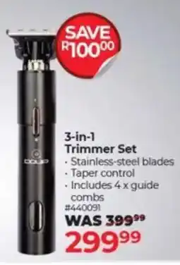 Dis-Chem DQUIP 3-in-1 Trimmer Set offer