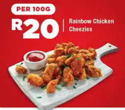OK Foods Rainbow Chicken Cheezies offer