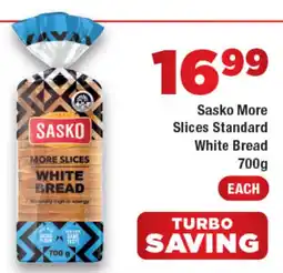 OK Foods Sasko More Slices Standard White Bread offer