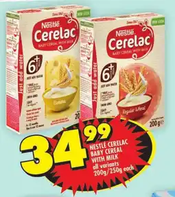 Shoprite Nestlé cerelac baby cereal with milk all variants offer