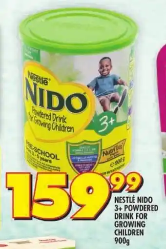 Shoprite Nestlé nido 3+ powdered drink for growing children offer