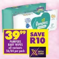 Shoprite Pampers baby wipes all variants offer