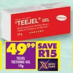 Shoprite Teejel teething gel offer