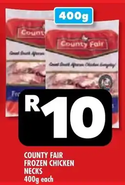 Usave County fair frozen chicken necks offer