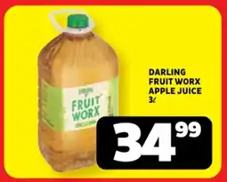 Usave Darling fruit worx apple juice offer