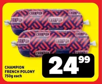 Usave Champion french polony offer