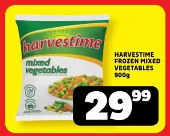 Usave Harvestime frozen mixed vegetables offer