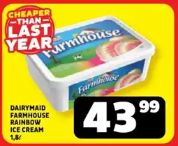 Usave Dairymaid farmhouse rainbow ice cream offer
