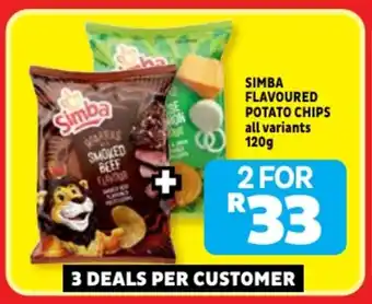Usave Simba flavoured potato chips offer