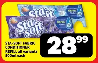 Usave Sta-soft fabric conditioner refill all variants offer