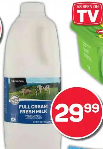 Pick n Pay PnP Full Cream or Low Fat Fresh Milk offer