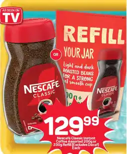 Pick n Pay Nescafé Classic Instant Coffee Assorted or Refill offer