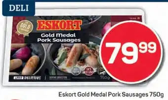 Pick n Pay Eskort Gold Medal Pork Sausages offer