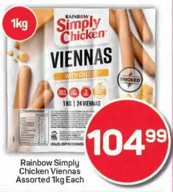 Pick n Pay Rainbow Simply Chicken Viennas Assorted offer