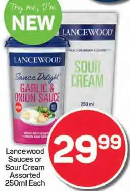 Pick n Pay Lancewood Sauces or Sour Cream Assorted offer