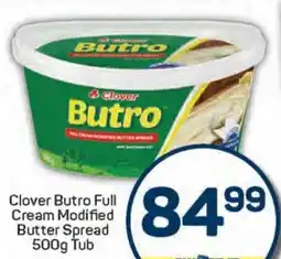 Pick n Pay Clover Butro Full Cream Modified Butter Spread Tub offer