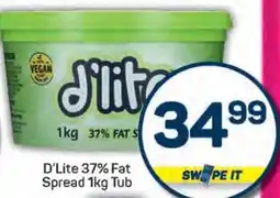 Pick n Pay D'Lite 37% Fat Spread Tub offer