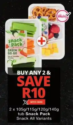 Checkers Snack Pack Snack All Variants offer