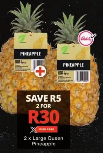 Checkers Large Queen Pineapple offer