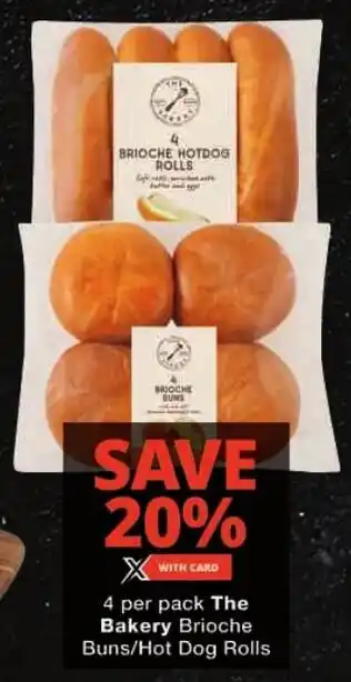 Checkers The Bakery Brioche Buns/ Hot Dog Rolls offer