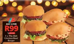 Checkers The Deli Chicken/ Beef Burger offer