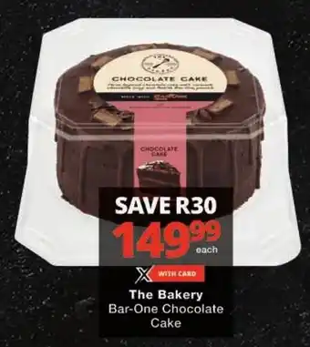 Checkers The Bakery Bar-One Chocolate Cake offer