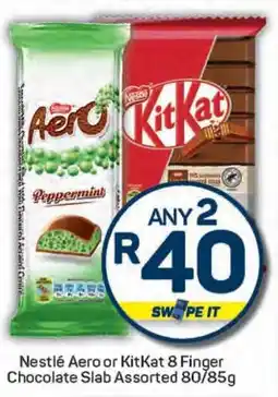 Pick n Pay Nestlé Aero or KitKat 8 Finger Chocolate Slab Assorted offer