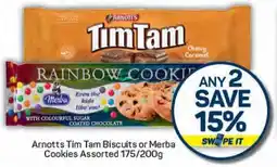 Pick n Pay Arnotts Tim Tam Biscuits or Merba Cookies Assorted offer