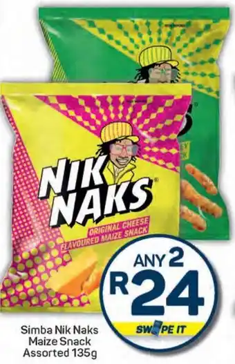 Pick n Pay Simba Nik Naks Maize Snack Assorted offer