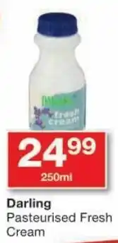 Checkers Darling Pasteurised Fresh Cream offer