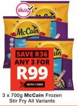 Checkers McCain Frozen Stir Fry All Variants offer