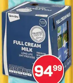 Pick n Pay PnP Long Life Milk Assorted offer