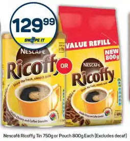 Pick n Pay Nescafé Ricoffy Tin or Pouch offer