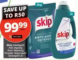 Checkers Skip Intelligent Anti-Ageing Auto Washing Powder/ Liquid Detergent offer