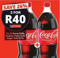 Checkers Coca-Cola Original Taste Less Sugar Soft Drink offer