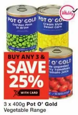 Checkers Pot O' Gold Vegetable Range offer