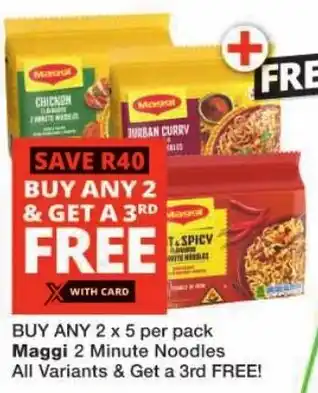 Checkers Maggi 2 Minute Noodles offer
