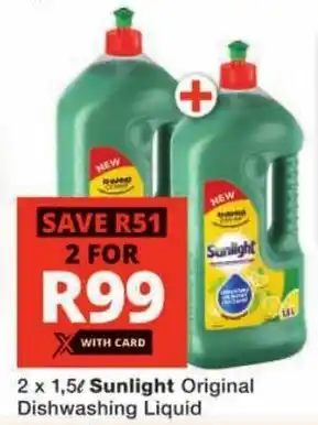 Checkers Sunlight Original Dishwashing Liquid offer