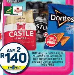 Pick n Pay Castle Lager or Castle Free offer