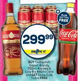 Pick n Pay Klipdrift Export Brandy offer
