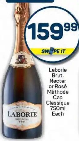 Pick n Pay Laborie Brut, Nectar or Rosé Méthode Сар Classique offer