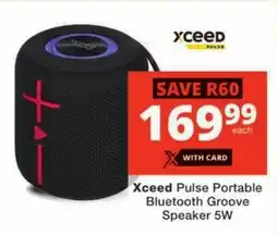 Checkers Xceed Pulse Portable Bluetooth Groove Speaker 5W offer