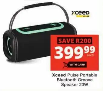 Checkers Xceed Pulse Portable Bluetooth Groove Speaker 20W offer