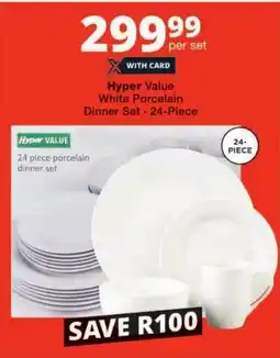 Checkers Hyper Value White Porcelain Dinner Set offer