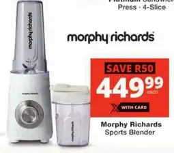 Checkers Morphy Richards Sports Blender offer